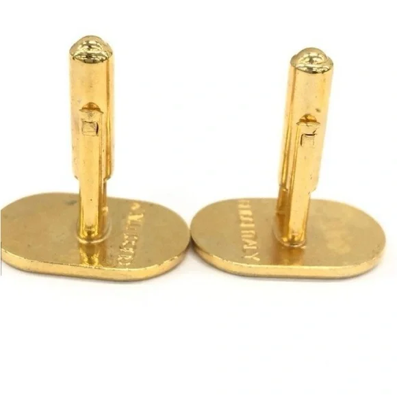 Gucci Gold and Green Cufflinks Set - Picture 7 of 9